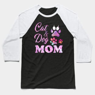 Pet Cat Dog Mom Baseball T-Shirt